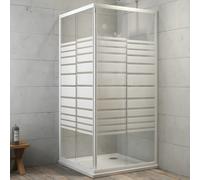 Ogomondo Box Doccia Corner Due Ante Cristallo Serigrafato