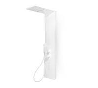 Ogomondo Colonna Doccia Attrezzata Easy in Acciaio Bianco Con Cascata