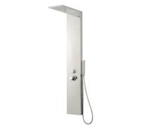 Ogomondo Colonna Doccia Attrezzata Easy in Acciaio Inox Con Cascata Cromo Lucido