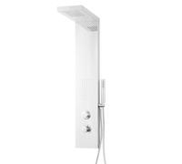 Ogomondo Colonna Doccia Attrezzata Fresh in Acciaio Inox Con Cascata 115x20x50