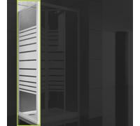 Ogomondo Lato Fisso per Box Doccia Book Bianco Cristallo Temprato - : , CONFEZIONE: 1 pz., Misure: 88-90xh190 cm Serigrafato