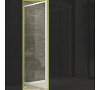 Ogomondo Lato Fisso per Box Doccia Corner Bianco Cristallo Temprato