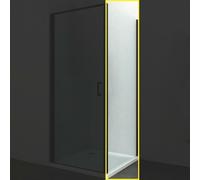 Ogomondo Lato fisso per Porta Battente Swing Black Nero Cristallo 6 mm