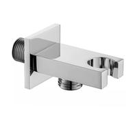 Ogomondo Presa Acqua Rettangolare In Ottone Cromato con Attacco Doccetta