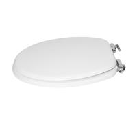 Ogomondo Sedile Copri Water Universale Bianco MDF Legno Chiusura Rallentata