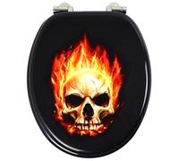 Sedile Wc Copri Water Universale Frizionato Bianco MDF Chiusura Rallentata - CONFEZIONE: 1 pz., Fantasia: Vespa