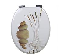 OGOMONDO Sedile Wc Copri Water Universale Frizionato Colorato Fantasia MDF Chiusura Rallentata