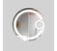 Ogomondo Specchio 5 mm Tondo Cornice Led Interruttore Touch PVC MDF