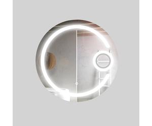 Ogomondo Specchio 5 mm Tondo Cornice Led Interruttore Touch PVC MDF