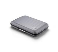 ÖGON Smart Wallets - Portafoglio Stockholm V2 in alluminio - Chiusura in metallo - Porta carte a prova di RFID - Capacità fino a 10 carte e biglietti (Stone Grey Vernice opaca)