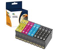 OGOUGUAN 16XL Cartucce d'inchiostro per Epson 16 Multipack Compatibili con Epson Workforce WF-2010 WF-2510 WF-2520 WF-2530 WF-2540 WF-2630 WF-2650 WF-2660 WF-2750 WF-2760(10pcs)
