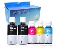 OGOUGUAN 32XL 31XL Ecotank Flaconi di Inchiostro Sostituzione per HP 32XL 31XL Inchiostro Compatibile con HP Smart Tank 455 457 510 513 516 519 555 570 655 559 5pcs