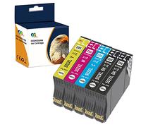 OGOUGUAN 502XL Cartucce d'inchiostro Compatibili con Epson 502 502XL per Expression Home XP 5100 XP-5105 XP-5150 XP-5155 WF-2860DWF WF-2865DWF WF-2880DWF (Nero, Ciano, Magenta,Giallo,5-Pack)