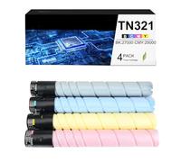 OGOUGUAN CAIDI Cartuccia toner compatibile TN-321 TN321 di ricambio per Konica Minolta BizHub C224 C224e C284 C284e C364 (TN-321K / A33K150 BK:27000 pagine)