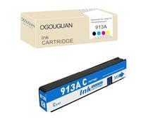 OGOUGUAN Cartuccia d'inchiostro compatibile per 913A per HP PageWide 352dw 352dn MFP 377dw 377dn Pro 452dw 452dn 552dw Managed P55250dw P57750dw MFP (1 ciano)