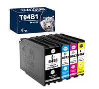 OGOUGUAN Compatibile con T04B1 T04B2 T04B3 T04B4 Ultra Ink Standard Capace Ink Cartridges, Lavoro per Epson WF-C8190DW WF-C8190DTW WF-C8610DWF WF-C8690DWF WF-C8690DTWF