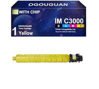OGOUGUAN IM C3000 C3500 Cartuccia Toner per Ricoh IMC3000 IMC3500 842251 842252 842253 842254 per Savin Lanier IMC3000 IMC3500 Stampante (1 Giallo)