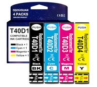 OGOUGUAN T40D1 Compatibile Cartouch Inchiostro per SureColor SC-T2100, SureColor SC-T3100, SureColor SC-T3100M MFP, SureColor SC-T3100N (4-Pack)