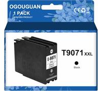 OGOUGUAN T9071 T9072 T9073 T9074 Compatibile con stampanti Epson Workforce WF-6090 WF-6590 (nero)