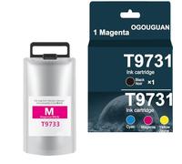 OGOUGUAN T9731 T9732 T9733 T9734 - Sacchetto di inchiostro con chip di ricambio Workforce Pro WF-C869R WF-C869RDTWFC WF-C869RD3TWFC Stampante a getto d'inchiostro Cartuccia d'inchiostro completa (1