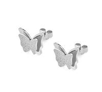 Ogquaton 1 Paio di Orecchini da Donna con Clip in Argento con Ciondolo a Forma di Farfalla con ciondola Orecchini a Bottone Accessori Gioielli Regalo Durevole