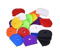 Ogquaton 24pcs tappi per chiavi a metà tondo in gomma universali copri-testa in tinta unita conchiglia regalo unisex colore casuale utile e pratico