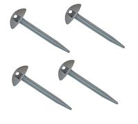 Ogquaton - 50 picchetti in plastica per tenda da campeggio, resistenti e creativi, colore grigio