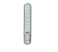 Ogquaton 8 LED Mini Lampada USB portatile DC 5V Illuminazione da campeggio USB per PC Laptop Mobile Power Bank Gadget Luce calda Durevole e utile