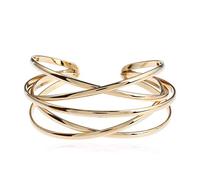 Ogquaton Accessori per bracciali in filo aperto a 4 colori per regalo di compleanno per gioielli per donne e ragazze, colore oro Creativo e utile