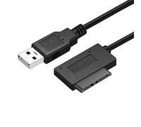 Ogquaton - Cavo adattatore USB 2.0 a SATA, convertitore esterno e cavo per computer portatile CD/DVD unità ottica pratico e utile