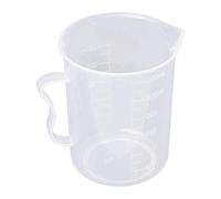 Ogquaton - Misurino graduato da 250 ml, in plastica bianca, trasparente, ecologico e pratico