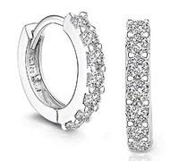 Ogquaton Orecchini a cerchio con strass con diamanti per donna Pratici e popolari