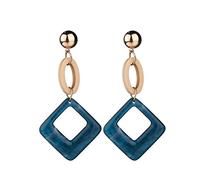 Ogquaton Orecchini pendenti in resina geometrica quadrata ovale Orecchini lunghi Orecchini pendenti da donna Pratici e popolari