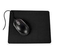 Ogquaton Tappetino per mouse per laptop da gioco di qualità premium 21,5 x 17,5 cm Tappetino per mouse antiscivolo in tinta unita nero opaco