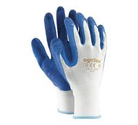Ogrifox OX-Lateks_Wn9 - Guanti protettivi in lattice, colore bianco, blu, 9 misure, confezione da 240