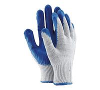 Ogrifox OX-Uniwamp_N Guanti protettivi, Ox.11.121 Uniwamp, bianco-blu, 9 misure, confezione da 10