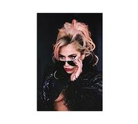 OGTDA Poster su tela con stampa di Lady Gaga, decorazione artistica da parete per soggiorno e camera da letto, senza cornice, 30 x 45 cm