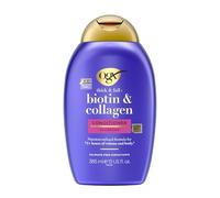 OGX Balsamo Biotin & Collagen (385 ml), ricco balsamo per capelli per 72 h+ volume e pienezza con biotina e collagene, balsamo per capelli fini e sottili con tecnologia LipiPro Shield
