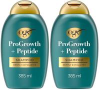 OGX ProGrowth plus Peptide Shampoo chiarificante - Shampoo delicato ed esfoliante per il cuoio capelluto supporta la crescita naturale dei capelli rimuovendo i depositi, con acido mandelico all'1,5%