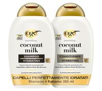 OGX Set Capelli Shampoo e Balsamo Nourishing Coconut Milk con balsamo e shampoo