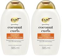 OGX Shampoo al cocco per capelli ricci 385 ml tensioattivi senza solfati (la confezione può variare) (Confezione da 2)