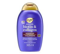 OGX Shampoo Thick & Full + Biotin & Collagen volumizzante capelli con Biotina e Collagene, Shampoo capelli fini con effetto rinforzante per una chioma forte, corposa e sana, 385 ml