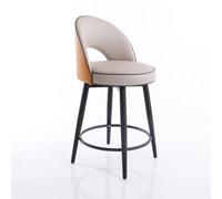 OGYJMSFN Sgabelli da Bar Adjustable Bar Stool Pu Leather Carbon Steel Ideal for Kitchen Islands Restaurants Bars Hotel Receptions(Beige,55cm)