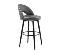 OGYJMSFN Sgabelli da Bar Adjustable Bar Stool Pu Leather Carbon Steel Ideal for Kitchen Islands Restaurants Bars Hotel Receptions(Negro,72cm)