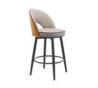 OGYJMSFN Sgabelli da Bar Adjustable Bar Stool Pu Leather Carbon Steel Ideal for Kitchen Islands Restaurants Bars Hotel Receptions(Beige,62cm)