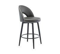 OGYJMSFN Sgabelli da Bar Adjustable Bar Stool Pu Leather Carbon Steel Ideal for Kitchen Islands Restaurants Bars Hotel Receptions(Negro,62cm)