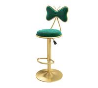 OGYJMSFN Sgabelli da Bar Bar Stool, with Back Swivel Counter Chair, Adjustable Height, Velvet with Footrest, Island, Breakfast Dining Room Stool, Home Decor Furniture, Heigh