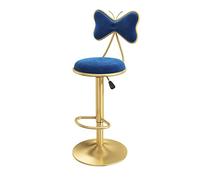 OGYJMSFN Sgabelli da Bar Bar Stool, with Back Swivel Counter Chair, Adjustable Height, Velvet with Footrest, Island, Breakfast Dining Room Stool, Home Decor Furniture, Heigh