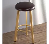 OGYJMSFN Sgabelli da Bar Bar Stools Upholstered in Waxed Leather With Wooden Structure Counter Height Dining Chairs Without Arms for Kitchen(Color 20,H60cm)