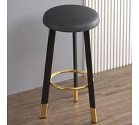 OGYJMSFN Sgabelli da Bar Bar Stools Upholstered in Waxed Leather With Wooden Structure Counter Height Dining Chairs Without Arms for Kitchen(Color 8,H70cm)